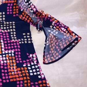 A Verducci Cutie! Slinky Cold-Shoulder Blouse